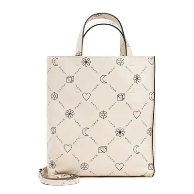 Marni Logo-print Tote Bag In Multi