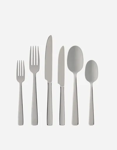 Dolce & Gabbana 6-piece Inox Flatware Set In Multicolor