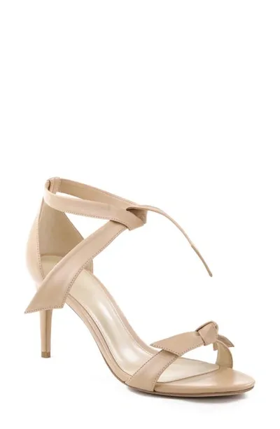 Alexandre Birman Clarita Ankle Tie Sandal In Nude