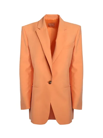 The Andamane Guia Oversized Single-breasted Blazer In Orange