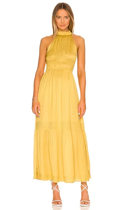 Cleobella Margot Ankle Dress In Yellow