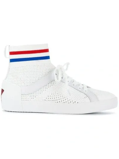 Ash Ninja High Top Sock Sneaker In White