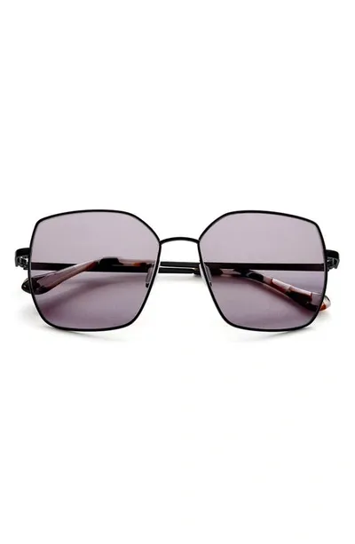 Gemma Goodbye Stranger 56mm Geometric Sunglasses In Carbon