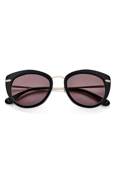 Gemma Let Her Dance 51mm Round Sunglasses In Carbon