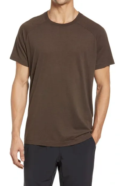 Alo Yoga The Triumph Crewneck T-shirt In Espresso