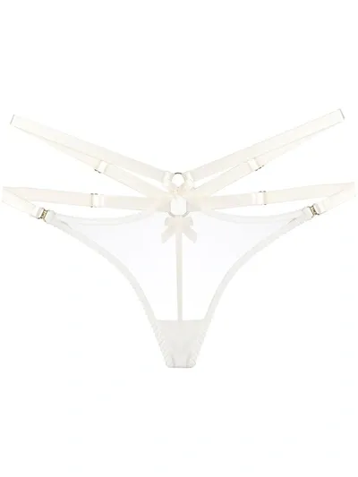 Bordelle Harness Thong In White ,neutral