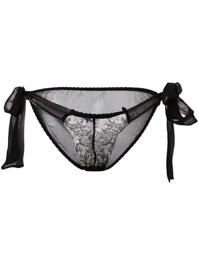 Gilda & Pearl Ava Tie-side Knickers In Black