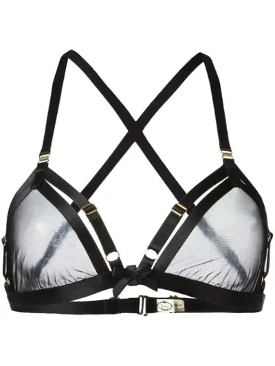 Bordelle Soft Mesh Cabaret Bra In Black