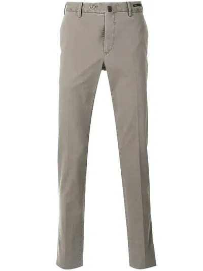 Pt01 Slim Fit Chino Trousers In Neutrals