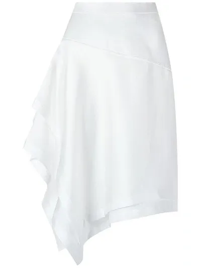 Gloria Coelho Ruffled Skirt In White