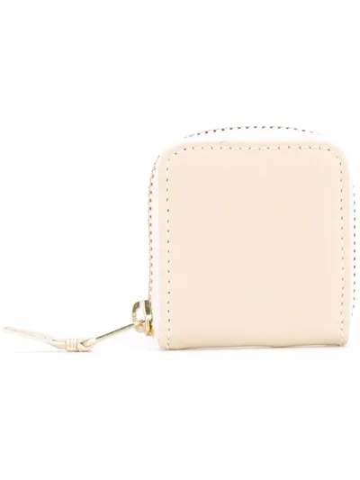 Comme Des Garçons Colour Plain Coin Purse In Neutrals