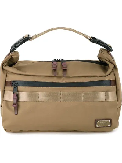 As2ov Large Cordura Dobby 2way Shoulder Bag In Brown