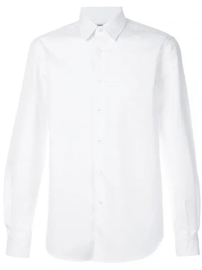 Aspesi Pointed Collar Cotton Shirt In White