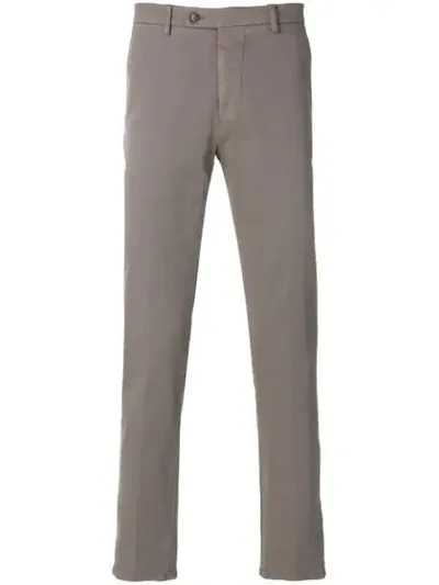 Berwich Regualr Fit Chinos In Grey