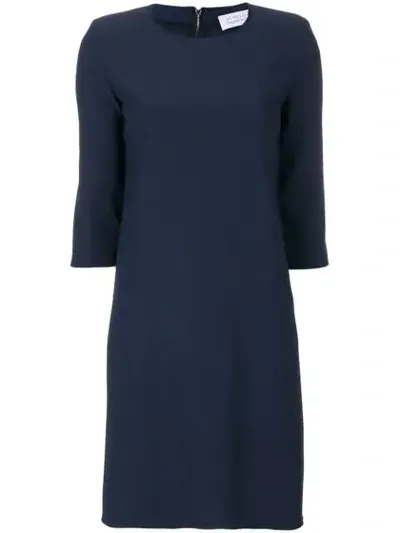 Gianluca Capannolo Cropped Sleeves Dress In Blue