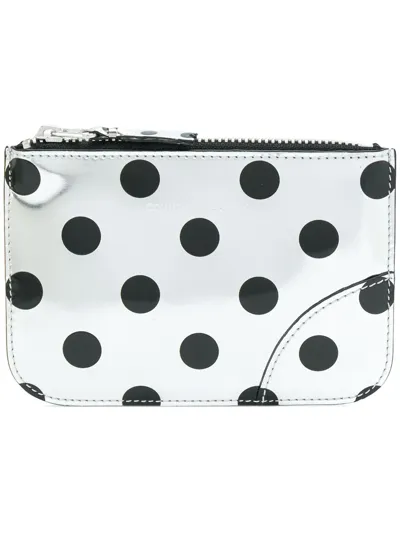 Comme Des Garçons Polka Dots Print Wallet In Multicolor