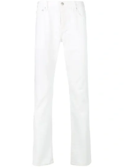 Officine Generale Slim Fit Jeans In White