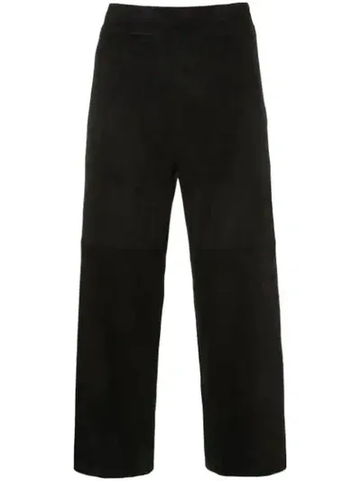 Sylvie Schimmel Wide Leg Cropped Pants In Black