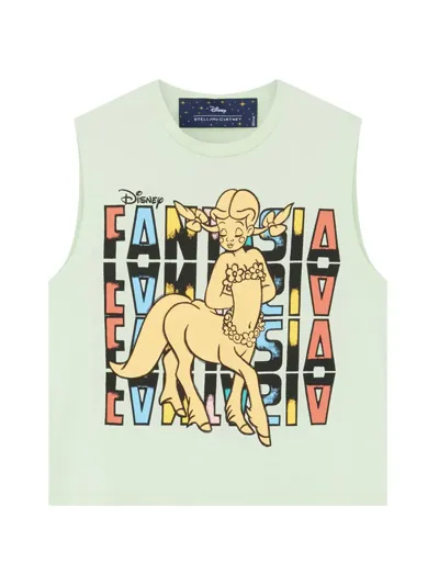 Stella Mccartney X Disney Fantasia Centaurette Muscle T-shirt In Light Pistachio