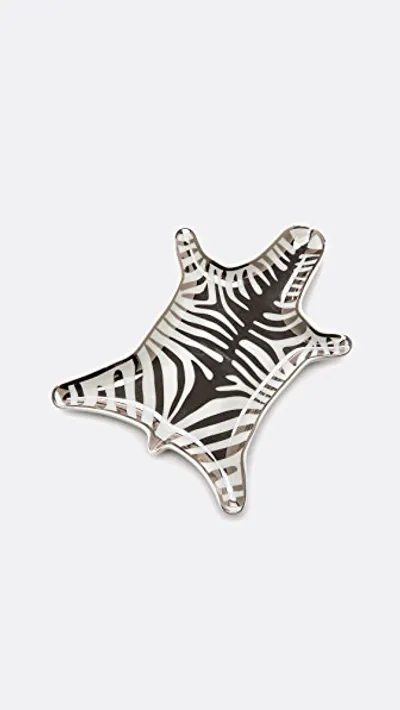 Jonathan Adler Metallic Zebra Dish