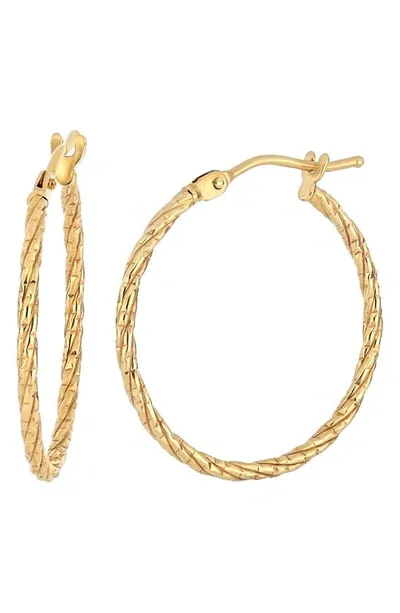 Bony Levy Thin Twisted 14k Gold Hoop Earrings In 14k Yellow Gold