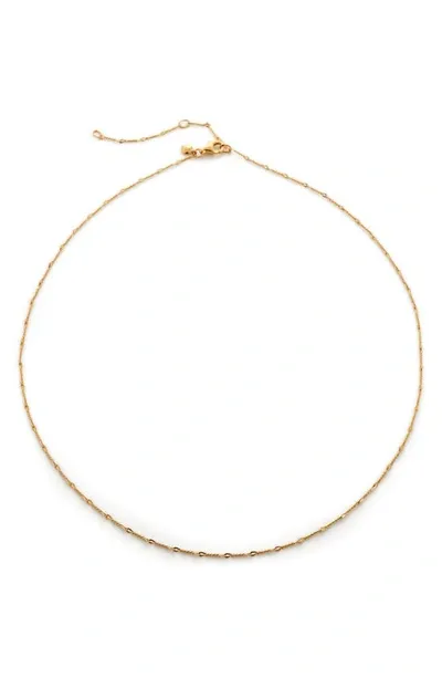 Monica Vinader Fine Twist Choker In Gold