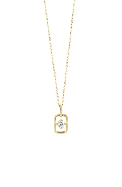 Bony Levy Varda Solitaire Diamond Link Pendant Necklace In 18k Yellow Gold