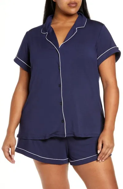 Nordstrom Moonlight Eco Short Pajamas In Navy Peacoat