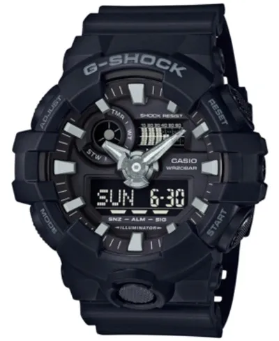 G-shock Men's Analog-digital Black Resin Strap Watch 53x58mm Ga-700-1b In Black,black