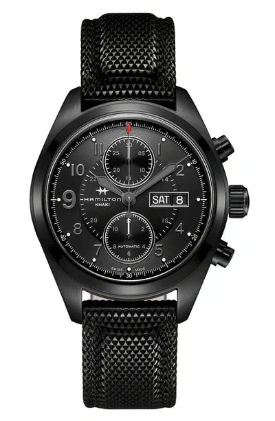 Hamilton Khaki Field Chronograph, 42mm In Black