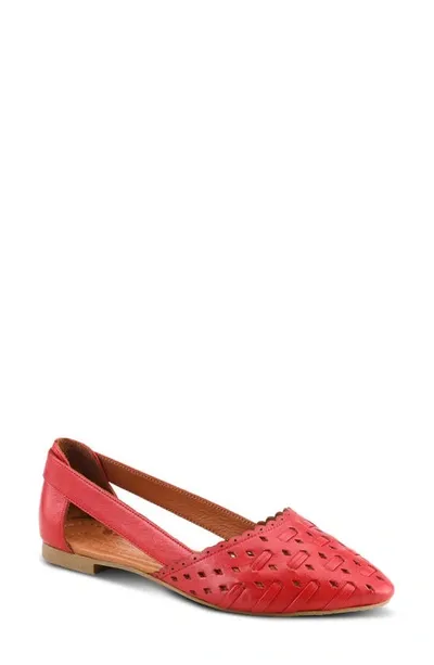 Spring Step Delorse Flat In Red