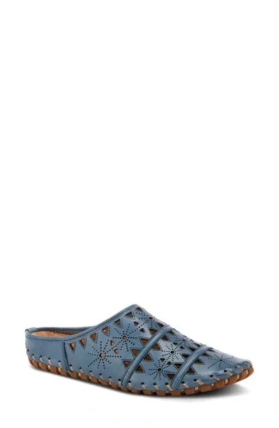 Spring Step Fusalide Mule In Blue