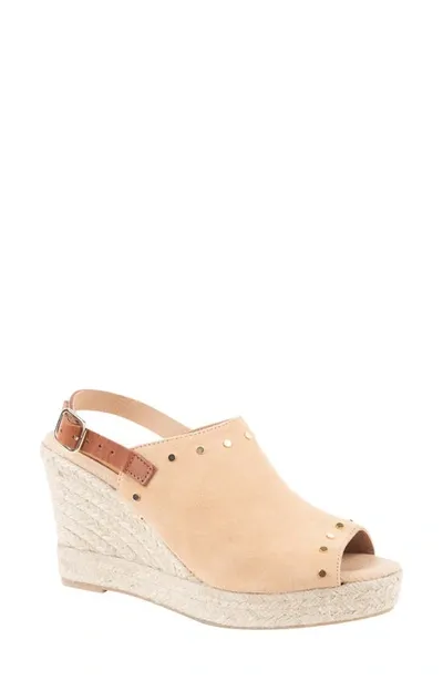 Patricia Green Rock Star Espadrille Wedge Sandal In Camel