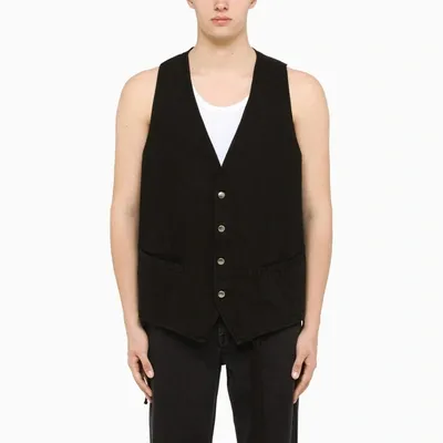 Ann Demeulemeester Jacket Waistcoat In Black