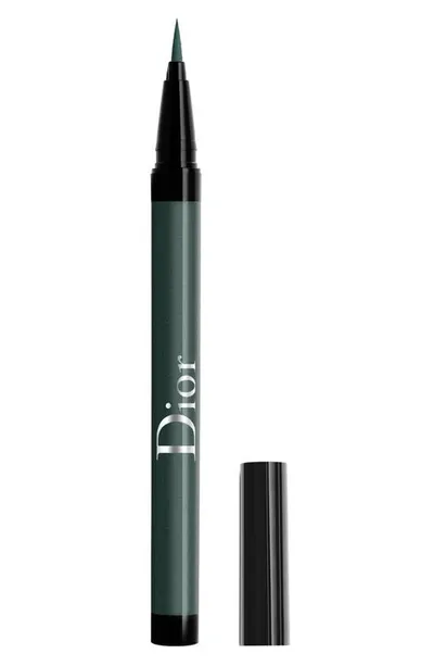 Dior The Show On Stage Waterproof Liquid Eyeliner In 386 Pearly Emerald