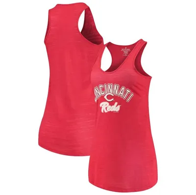 Soft As A Grape Red Cincinnati Reds Multicount Racerback Tank Top