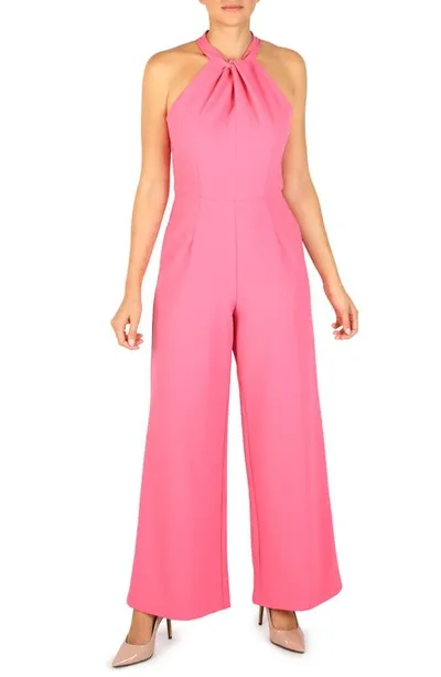 Julia Jordan Halter Neck Jumpsuit In New Pink