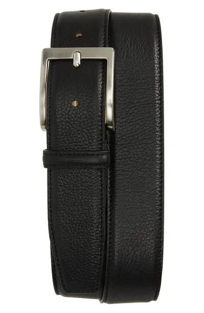 To Boot New York Leather Belt In Bott Black