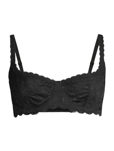 Cosabella Never Say Never Stretch-lace Underwired Balconette Bra In Black