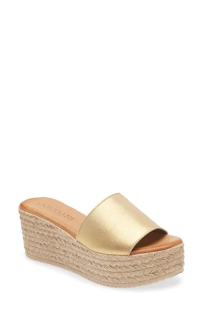 Cordani Buffy Espadrille Platform Sandal In Platino