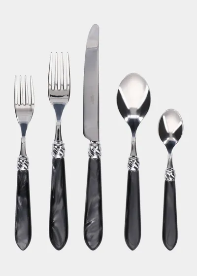 Capdeco Diana 5-piece Place Setting, Black