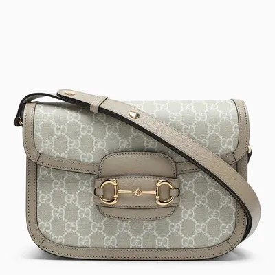 Gucci 1955 Horsebit Small Beige And White Cross-body Bag