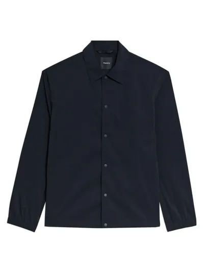 Theory City Coach Stretch-nylon Jacket In Black