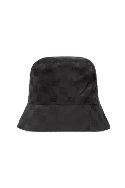 Misbhv All-over Monogram-pattern Bucket Hat In Black