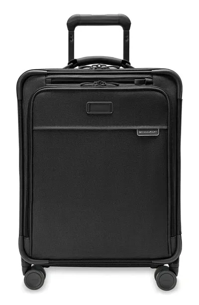 Briggs & Riley Baseline Global Carry On Spinner Suitcase In Black