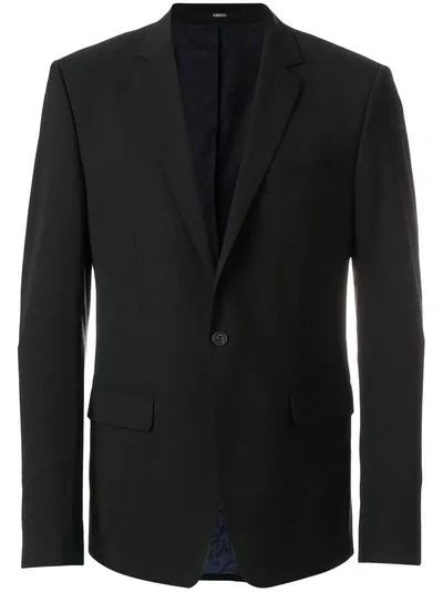 Kenzo One Button Blazer In Black