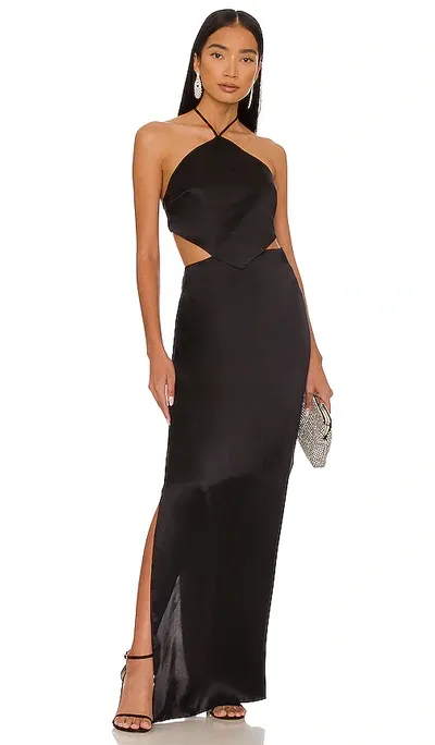 Amanda Uprichard X Revolve Celosia Gown In Black