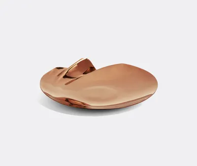 Zaha Hadid Design Serenity Stainless Steel Platter In Rose Gold