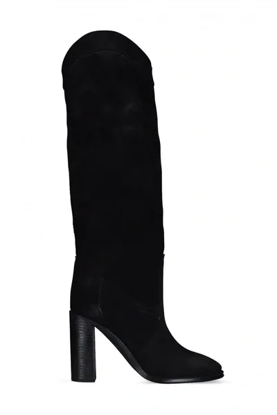 Saint Laurent Kate Boots In Black