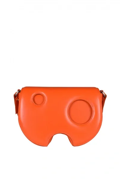 Off-white Luxury Bag   Burrow Shoulder Bag In Orange Leather